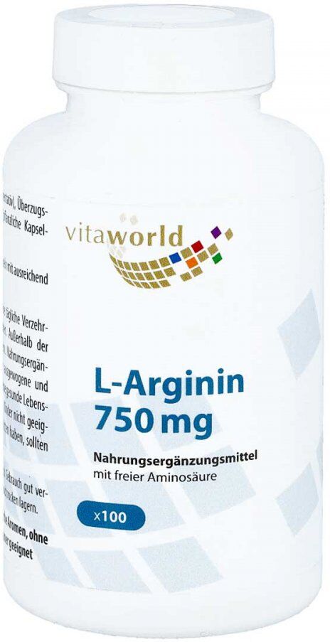 Arginin 750 mg Kapseln 100stk