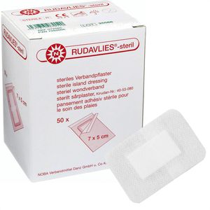 Nobamed Pflaster Rudavlies, 50 Strips, steril, elastisch, elastisch, 7 x 5cm