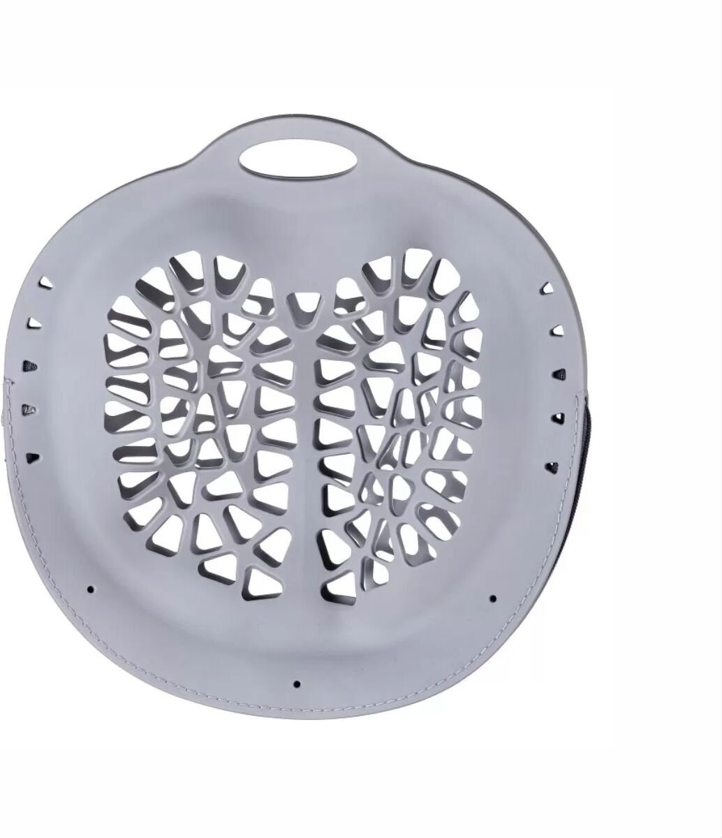 INF Sac à Linge à Fermeture Éclair avec Balle de Lavage - Protection en Silicone TPR pour Linge Délicat Gris