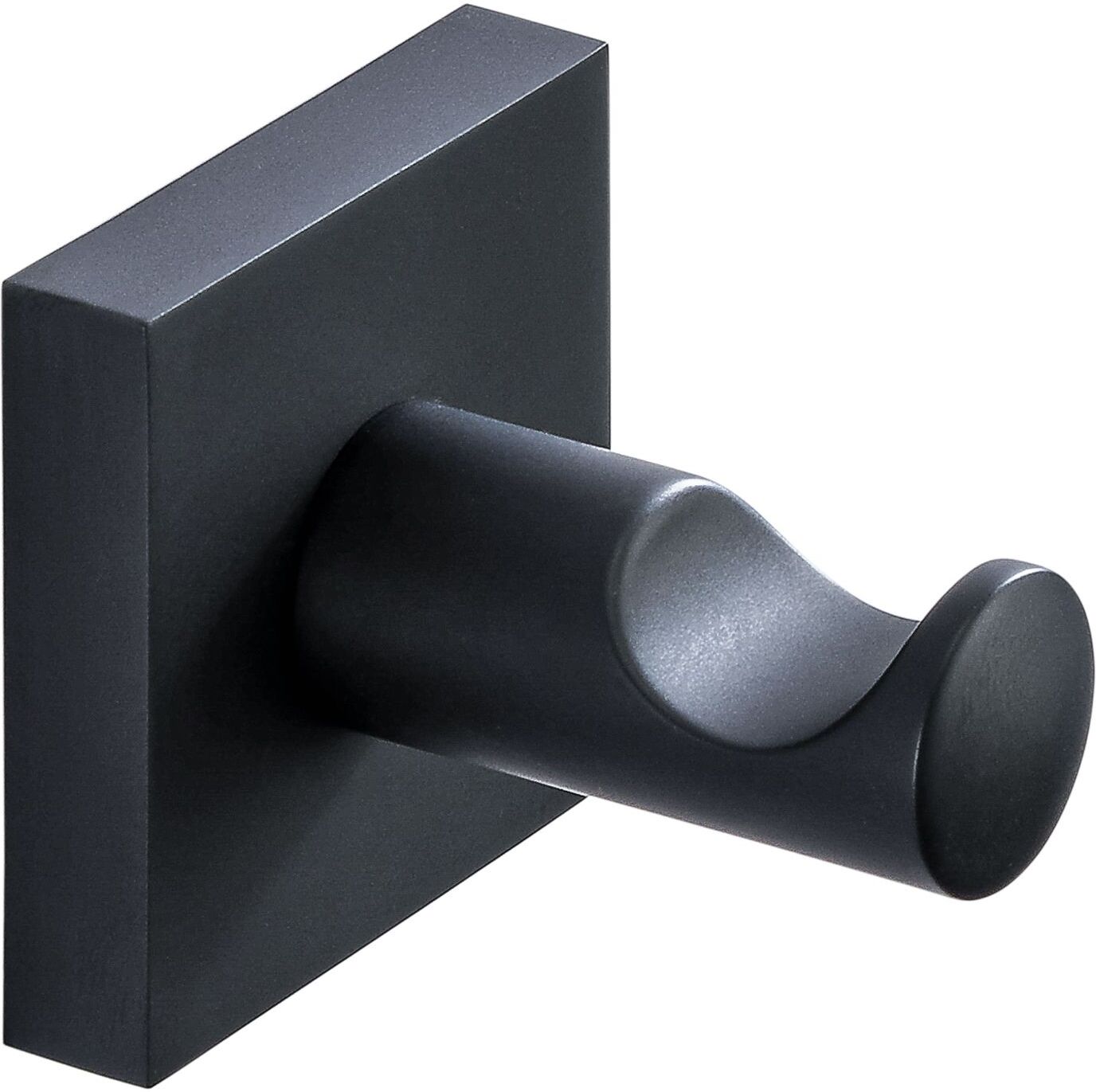 Bravat Quaruna mattschwarz Handtuchhaken, Accessoires, 753099, mattschwarz - mattschwarz