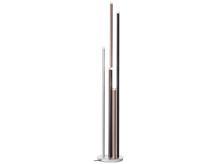 BRILLIANT Stehlampe Cembalo , schwarz (alu, schwarz, braun), 5, Ø 27,5cm H: 155,3cm, 1 Stk., Leuchten, 5flg mit Fußdimmer, 155 cm Höhe, Ø 28 cm, 2200 lm, 3000 K, Stehlampe