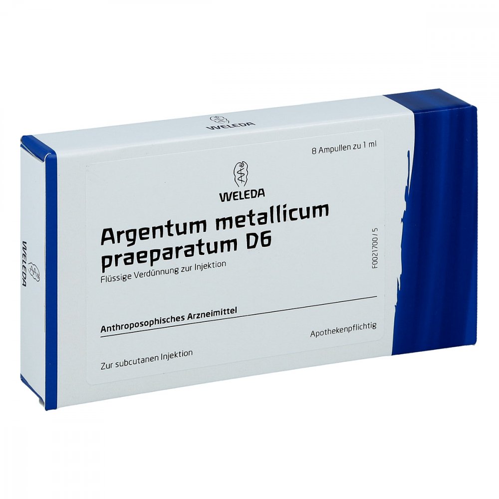 WELEDA AG Argentum Metallicum Praep. D6 Ampullen 01617866