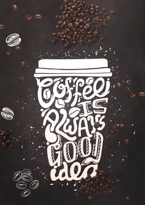Inspire Curations Vintage Coffee Chalkboard Canvas Poster Nordic Cafe Kitchen Wall Art Decor 2 30x40cm No Frame