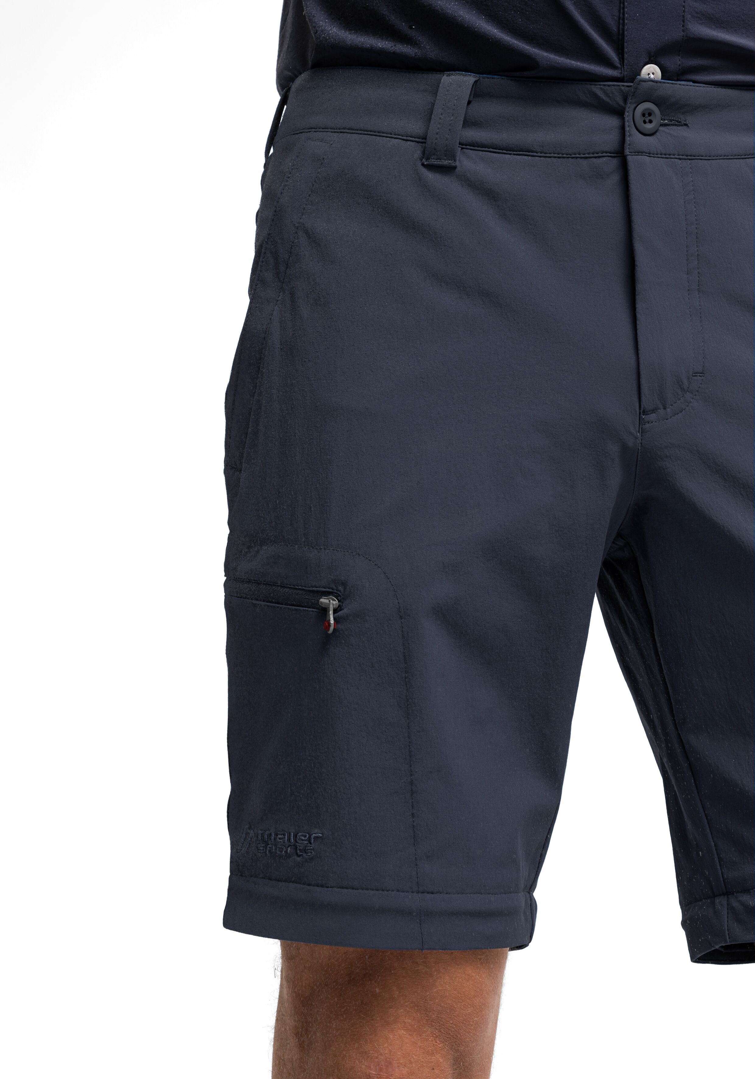 Maier Sports "Tajo" Herren Zip-Off Wanderhose, atmungsaktive Trekkinghose, Regular Fit dunkelblau 60, Normalgrössen