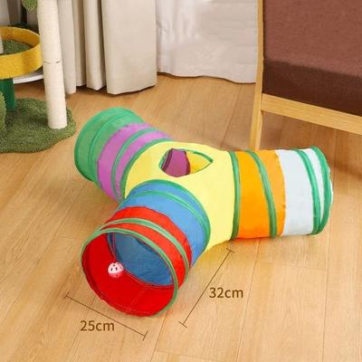 Uplifted Finds "High Reliability Collapsible ""Explorer"" Pet Tunnel rainbow Y"