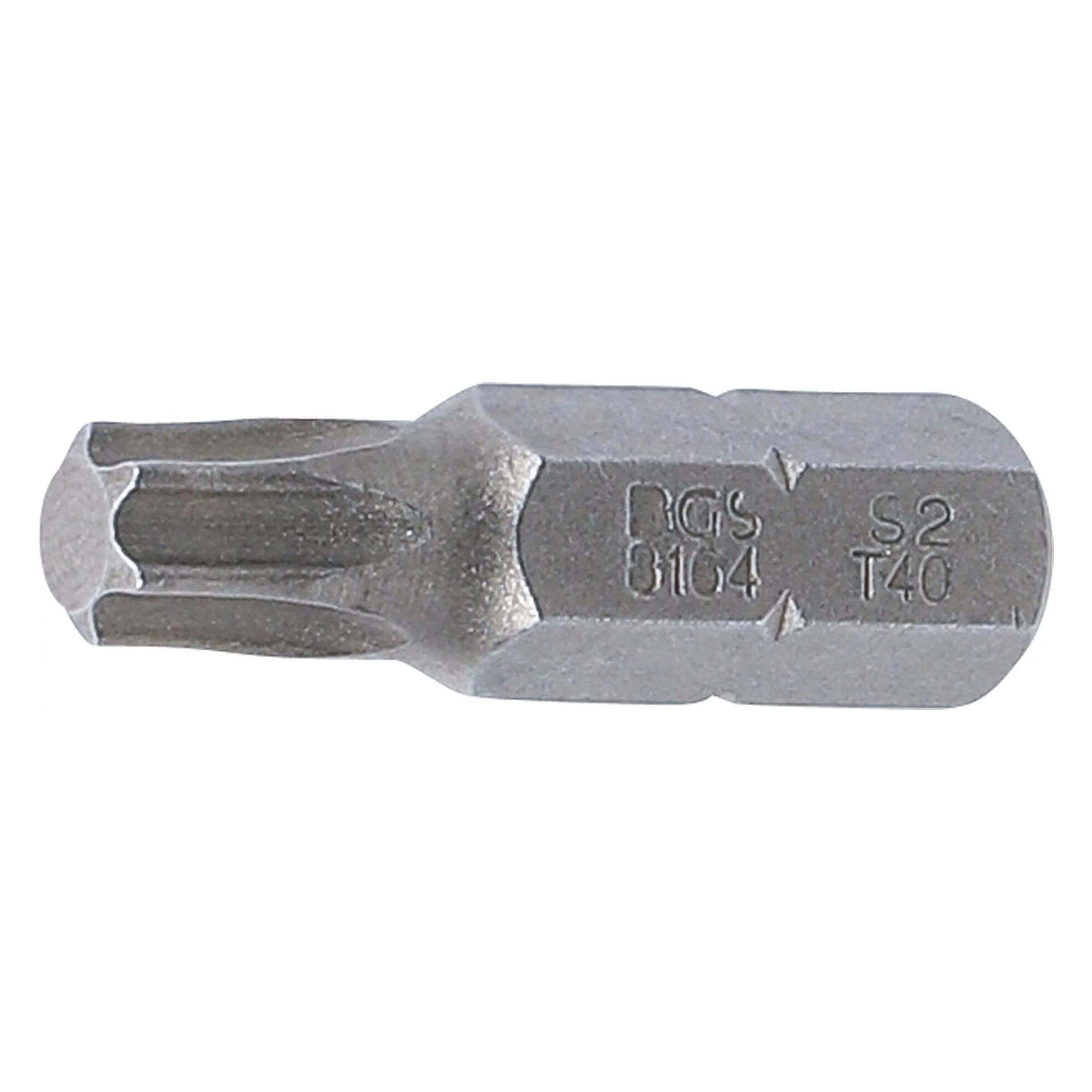 BGS Bit | Antrieb Aussensechskant 8 mm (5/16") | T-Profil (für Torx) T40 (8164)