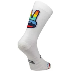 Sporcks, Unisex, Sportsocken, Hands Up (41 - 43), Mehrfarbig, Weiss