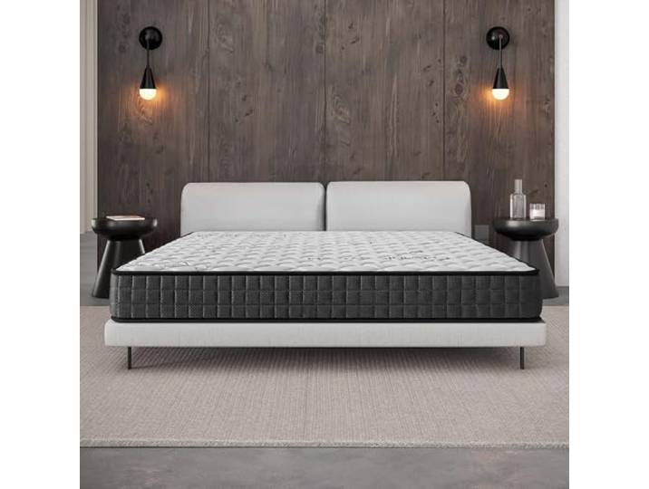 COSMOS - Matratze 140x200 cm Gamma Kaltschaummatratze Härtegrad H2 - Öko-Tex Zertifiziert - Thermoregulierend + Blue Latex 7 Zonen Matratze Höhe 21 cm - Made in EU