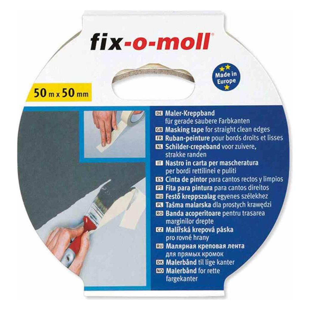 Fix-o-moll Flach-Kreppband 50m 50mm (50 mm) (3563015)