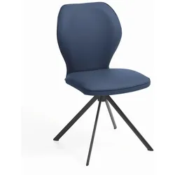 Stuhl Colorado Leder Blau Atlantik