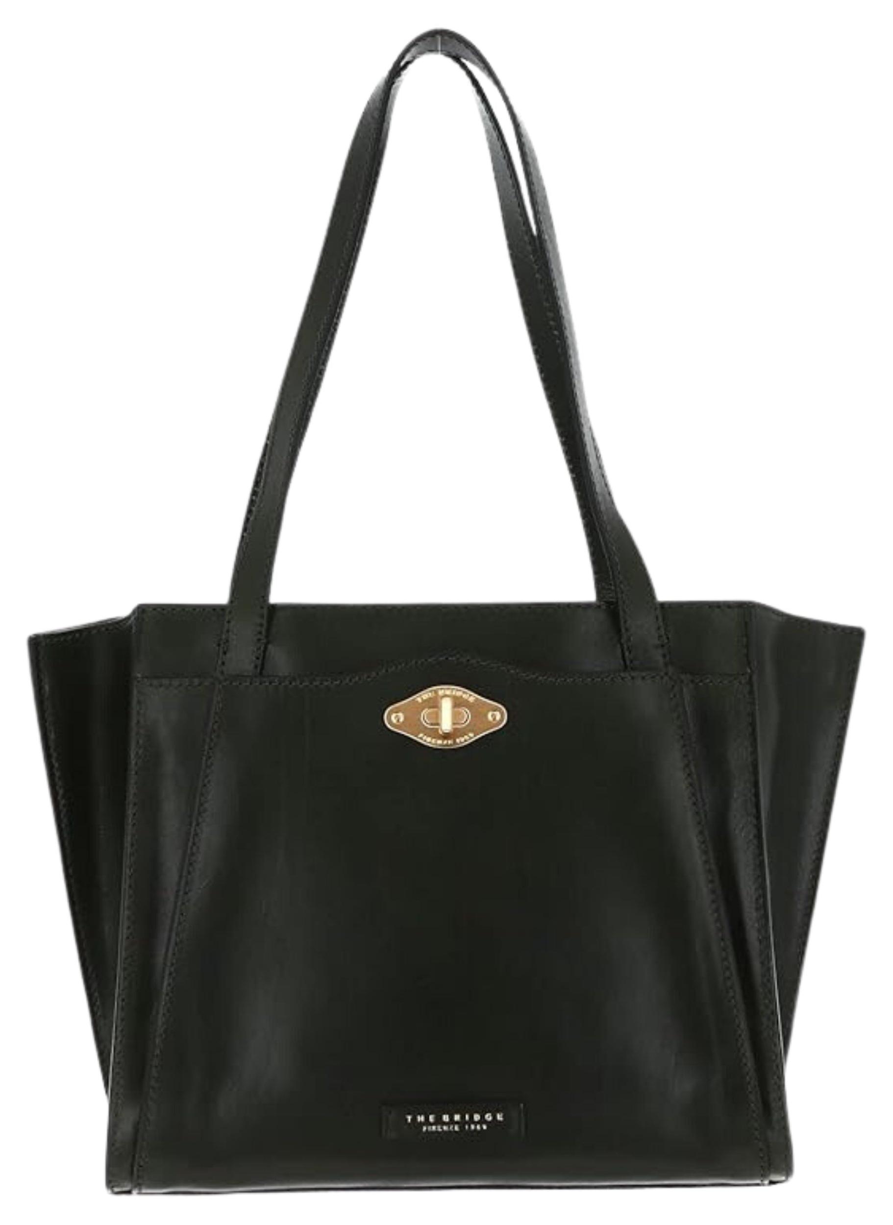 Tasche The Bridge 44335201 Schwarz 100% Leder