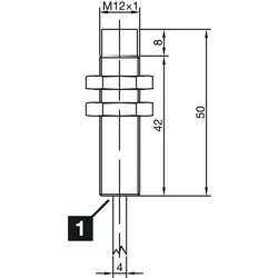 Di-soric Induktiver Näherungssensor INS-M12-N08PO-2C