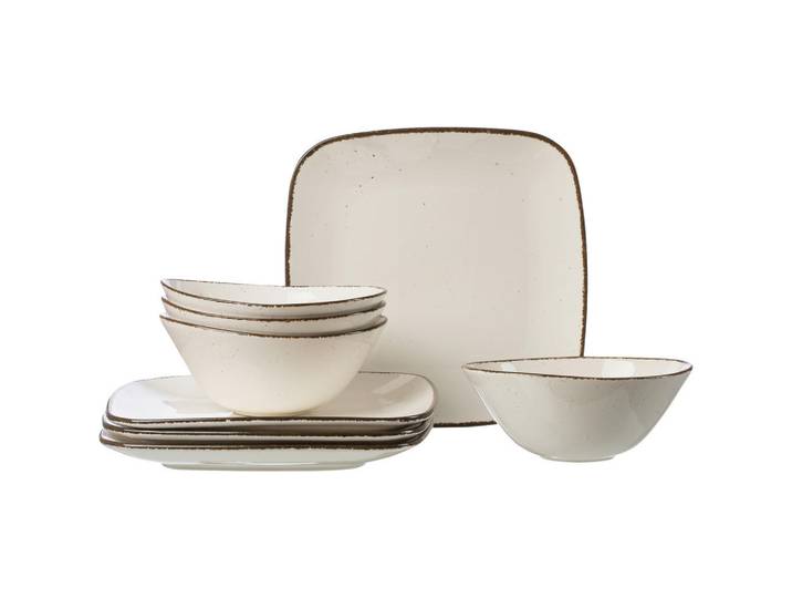Ritzenhoff Breker Tafelservice, Perlmutt, Keramik, 8-teilig, 33x29.5x34.5 cm, Geschirr, Geschirrsets, Tafelservice