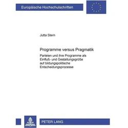 Programme versus Pragmatik, Fachbücher von Jutta Stern