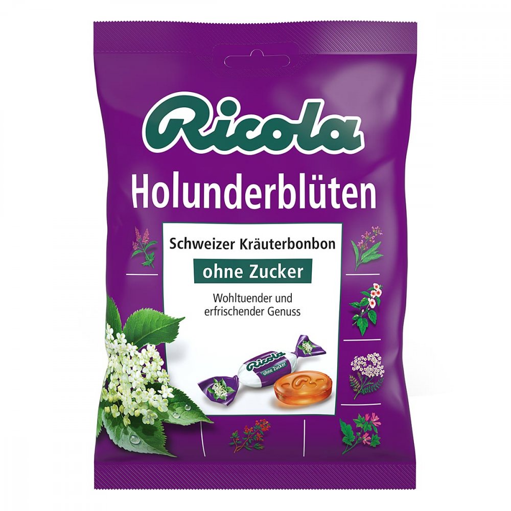 MARVECS GmbH Ricola ohne Zucker Holunderblüten Bonbons 00306437