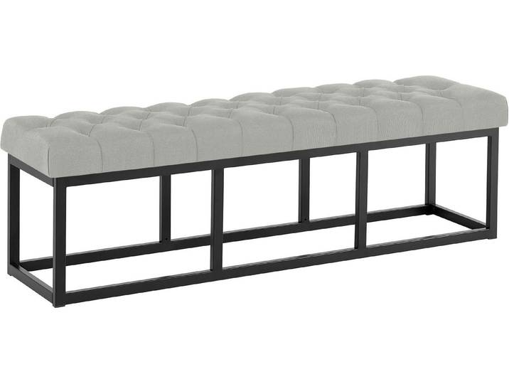 furnicato Sitzbank Amun 150x38x46 cm grau (1-St)
