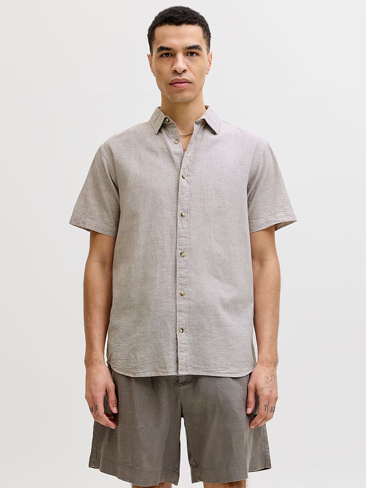 Jack & Jones Hemd "Summer" in Taupe - S