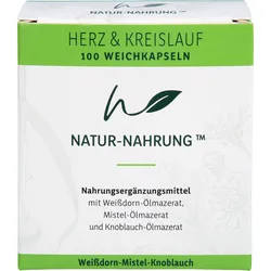 Natur-Nahrung Herz & Kreislauf- Weißd+mistel+knobl 100 ST