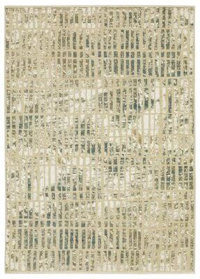 Style Haven Raphael Gridwork Beige/ Blue Mixed-Pile Rug