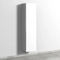 Sanipa Hochschrank „3way“ 400 × 1700 × 345 mm Anschlag rechts, in Weiß-Soft, Anschlag rechts