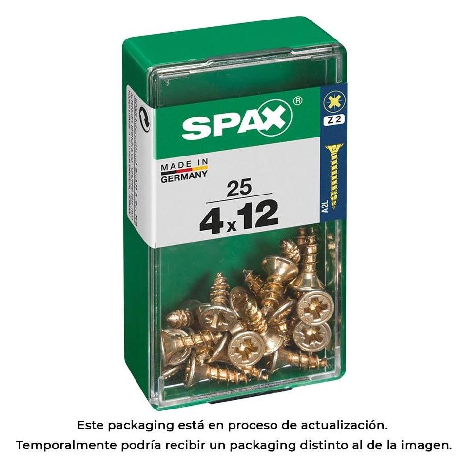 Spax Box 25 unit. cab wood screw. flat yellox 4,0x12mm (5 Schrauben pro Stück) (49453859)