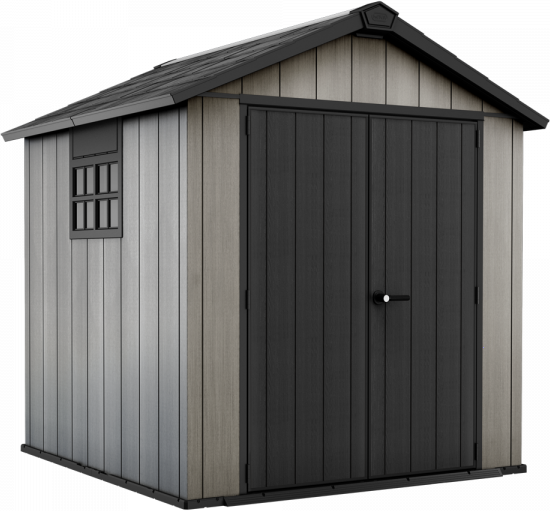 Keter Oakland 757- Gartenhaus - mit Doppeltür und Fenster - 229x223.5x242 cm