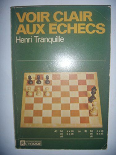 Voir clair aux échecs - Preis vom 19.10.2026 19:33:35 h