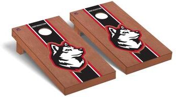 Skip's Garage Northeastern NU Huskies Rosewood Cornhole Board Set