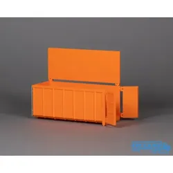MSM Modelle Abrollcontainer 30m3 mit Deckel orange 5609/02