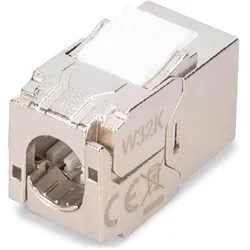 Digitus CAT 6A Kompakt-Keystone Modul, geschirmt, werkzeugfreier Montageanschluss. 24 Stk. (Keystone Modul), Zubehör Netzwerk