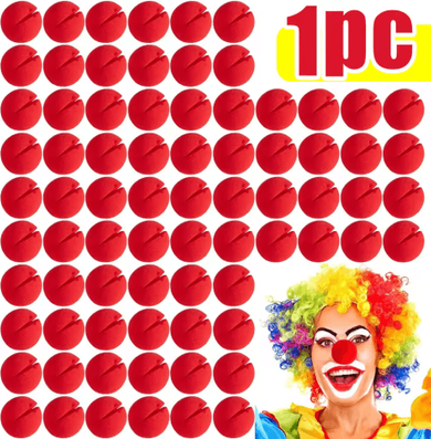 Inspire Picks Red Foam Clown Nose Soft DIY Cosplay Costume Prop For Parties, Halloween & Circus Performances 1pc