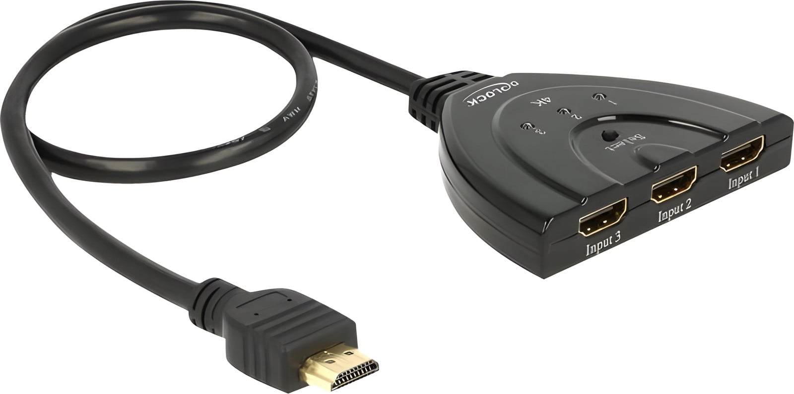 DeLOCK 18600 HDMI Splitter 1x HDMI in naar 3x HDMI uit 4K