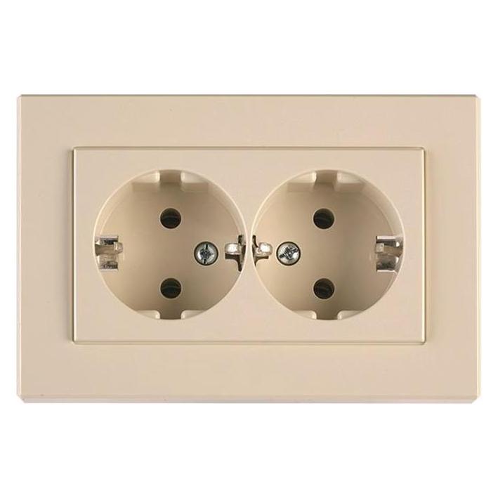 Vila Socket Double Earthed Beige Xp (477910111148)