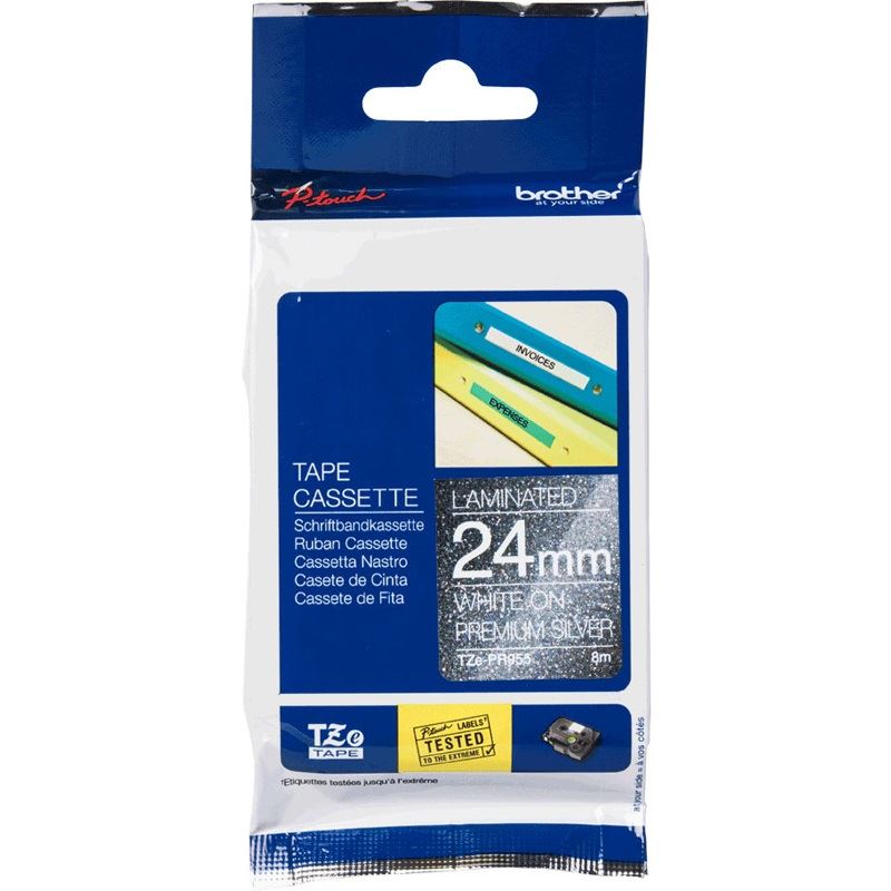 Brother TZePR955 laminiertes Band - 1 Rolle(n) - Rolle (2,4 cm x 8 m)
