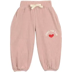 Lässig Cordhose Herz Fun, rosa, 86