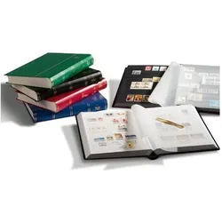 Leuchtturm, Fotoalbum, Briefmarken Einsteckbuch BASIC, 64 schwarze Seiten, Einband unwattiert in Schwarz, DIN A4 (31.10 x 23.30 cm)