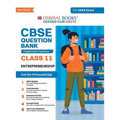Oswaal CBSE Question Bank Class 11 Entrepreneurship, Chapterwise and Topicwise Solved Papers For 2025 Exams, Taschenbuch von Oswaal Editorial Board,