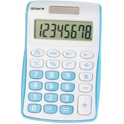 Genie 120 B Taschenrechner Tasche Display-Rechner Blau, Weiß