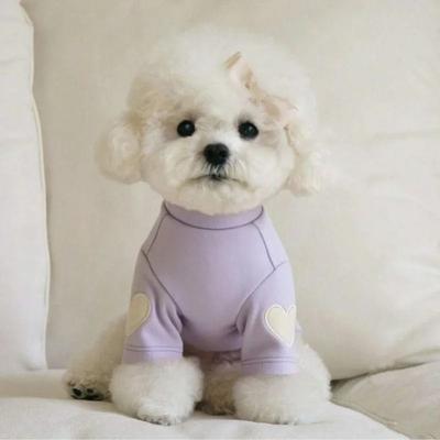 Inspired Finds Cute Love Bear Winter Pet Hoodie For Small Dogs & Cats purple s