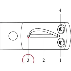 Hansgrohe Knopf Pharo Reling Duschpaneel Comfort Plus chrom, 25983000 25983000