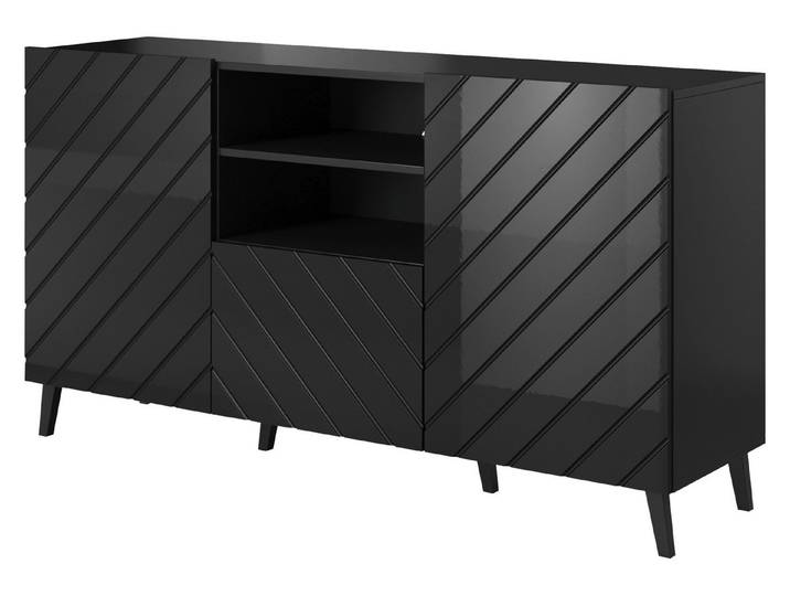 MIRJAN24 Kommode Abeto, Stilvoll Highboard mit 2 Türen und Schublade