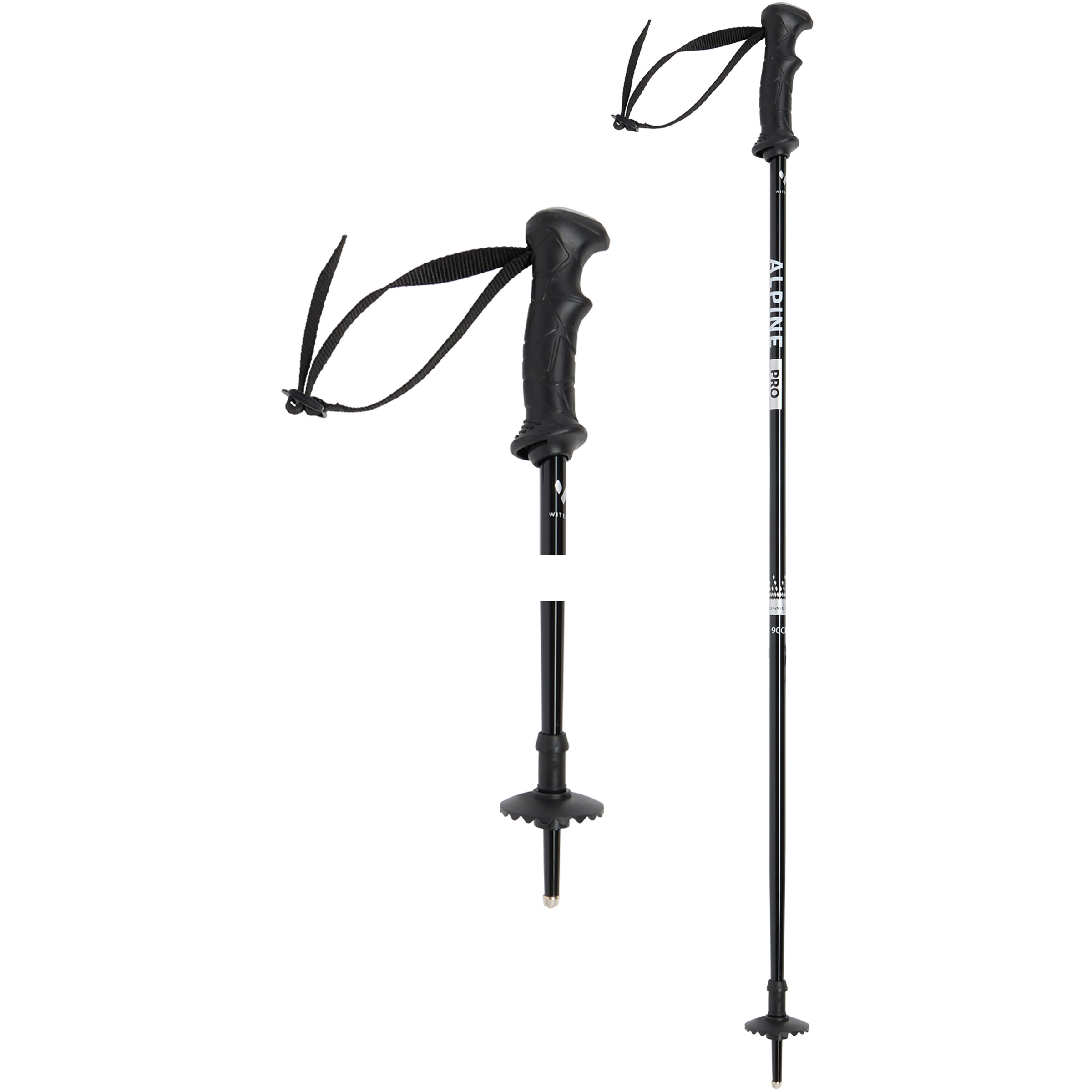 Witeblaze Alpine Pro Skistöcke Kinder Skistöcke black Größe 85CM Skifahren
