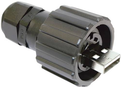 Conec USB 2.0 Stecker-Set - IP67 Stecker, gerade 17-200121 Bajonettverschluss 17-200121 Inhalt: 1St.