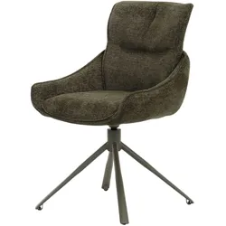 Polsterstuhl 56x64x88 Chenille grün JOLIE #01