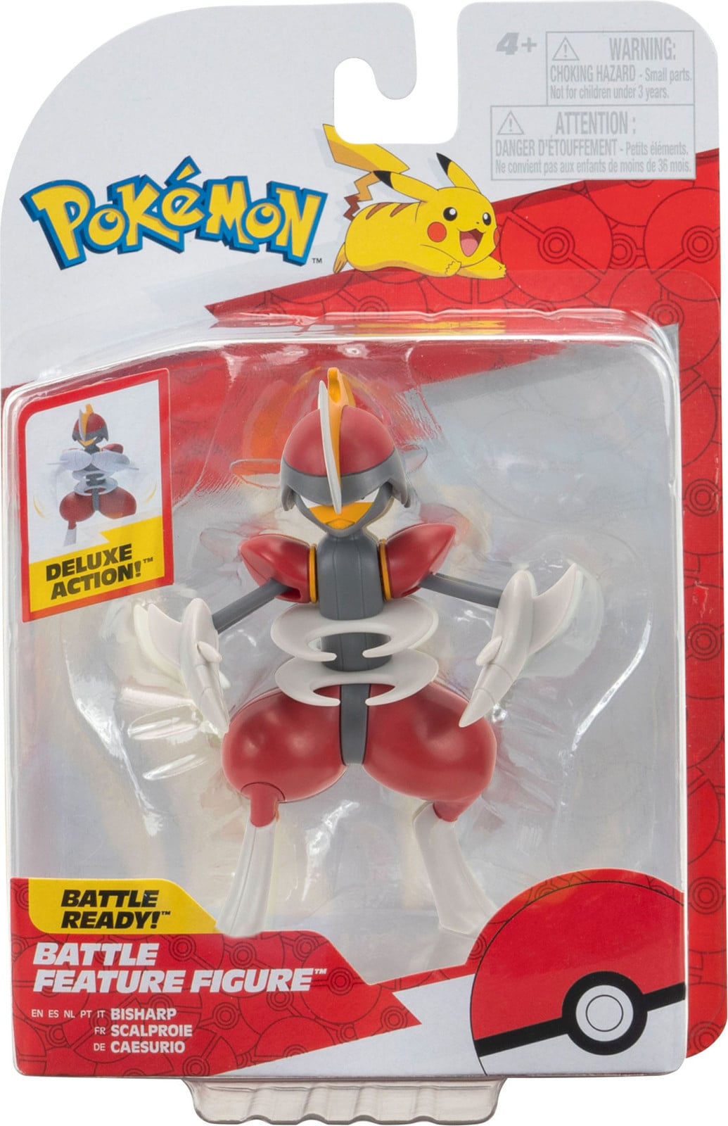Jazwares Pokémon Battle Feature Figuur Caesurio, 7 cm