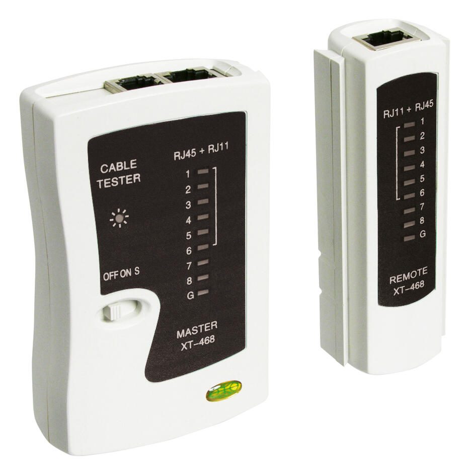 goobay Netzwerktester RJ45-Buchse / RJ11-Buchse 68856