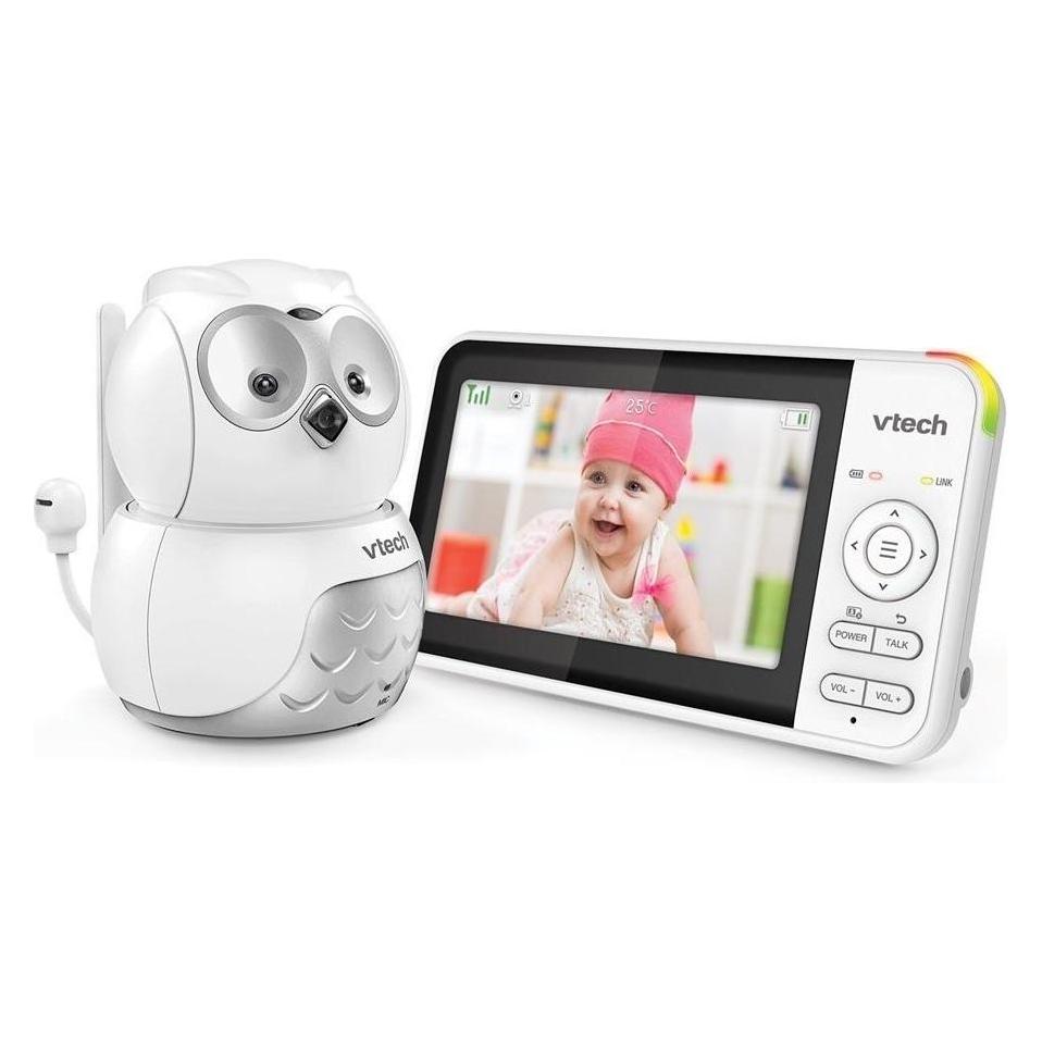 VTech Babyphone Video-Babyphone 5 Zoll Eule BM-5550 (Babyphone mit Kamera, 300 m) (36018287)
