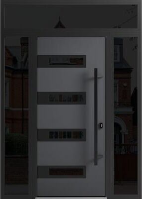 VDOMDOORS Ronex 0131 Grey Steel Exterior Door