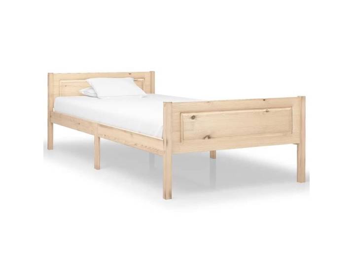 Meilleures Ventes Cadre de lit Bois de pin massif 90x200 cm(6422)