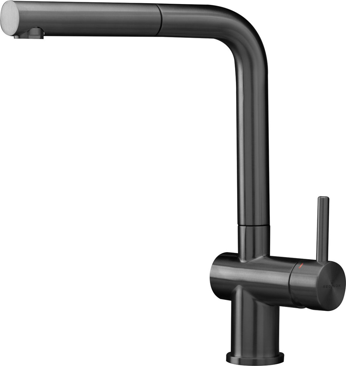 Reginox Armatur R38772 CEDAR GUN METAL II mit ausziehbarem Auslauf / Küchenarmatur / Einhebelmischer / Mischbatterie